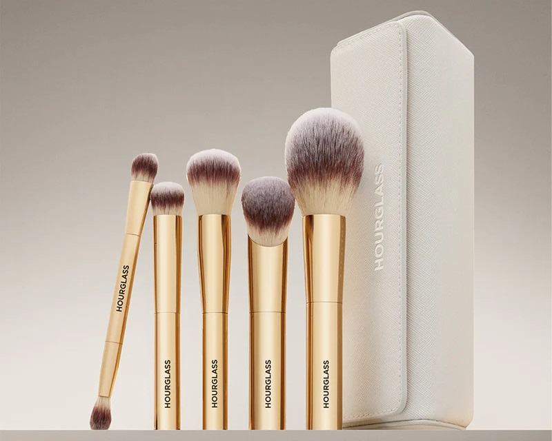 Hourglass Face and Eye Travel Brush Set
