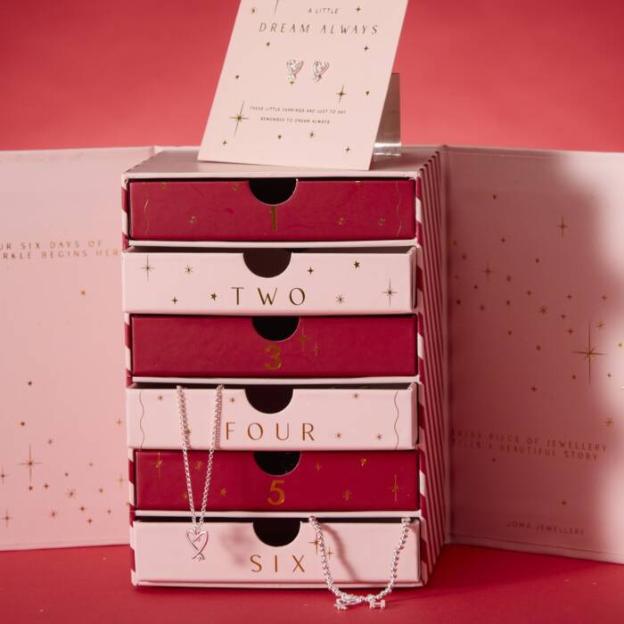 Joma Jewellery 6 Days Of Sparkle Advent Calendar in Silver Plating Joma Jewellery 6 Days Of Sparkle Advent Calendar in Silver Plating