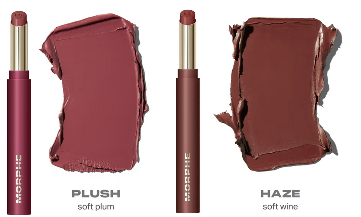 Morphe Lip Filter Hydroplump Soft Matte Lipstick in Plush & Haze