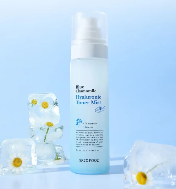 SKINFOOD Blue Chamomile Hyaluronic Toner Mist