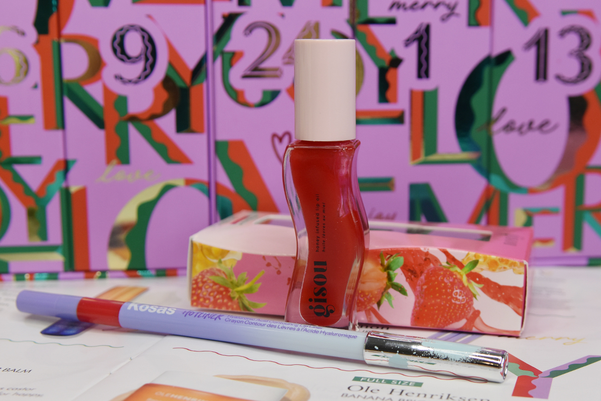 KOSAS Hotliner Hyaluronic Acid Contouring Lip Liner & Gisou Honey Infused Lip Oil