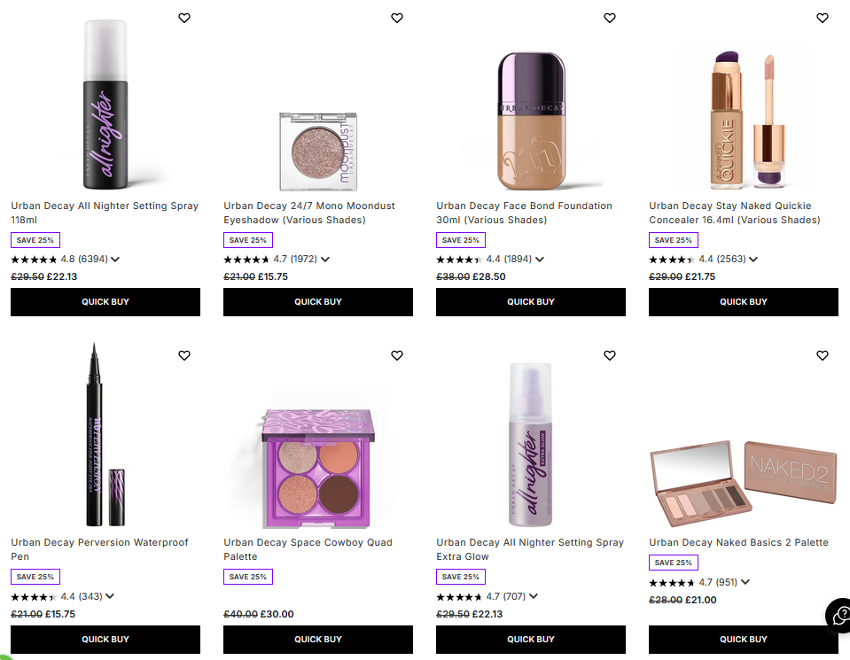 25% off Urban Decay at Lookfantastic 25% off Urban Decay at Lookfantastic