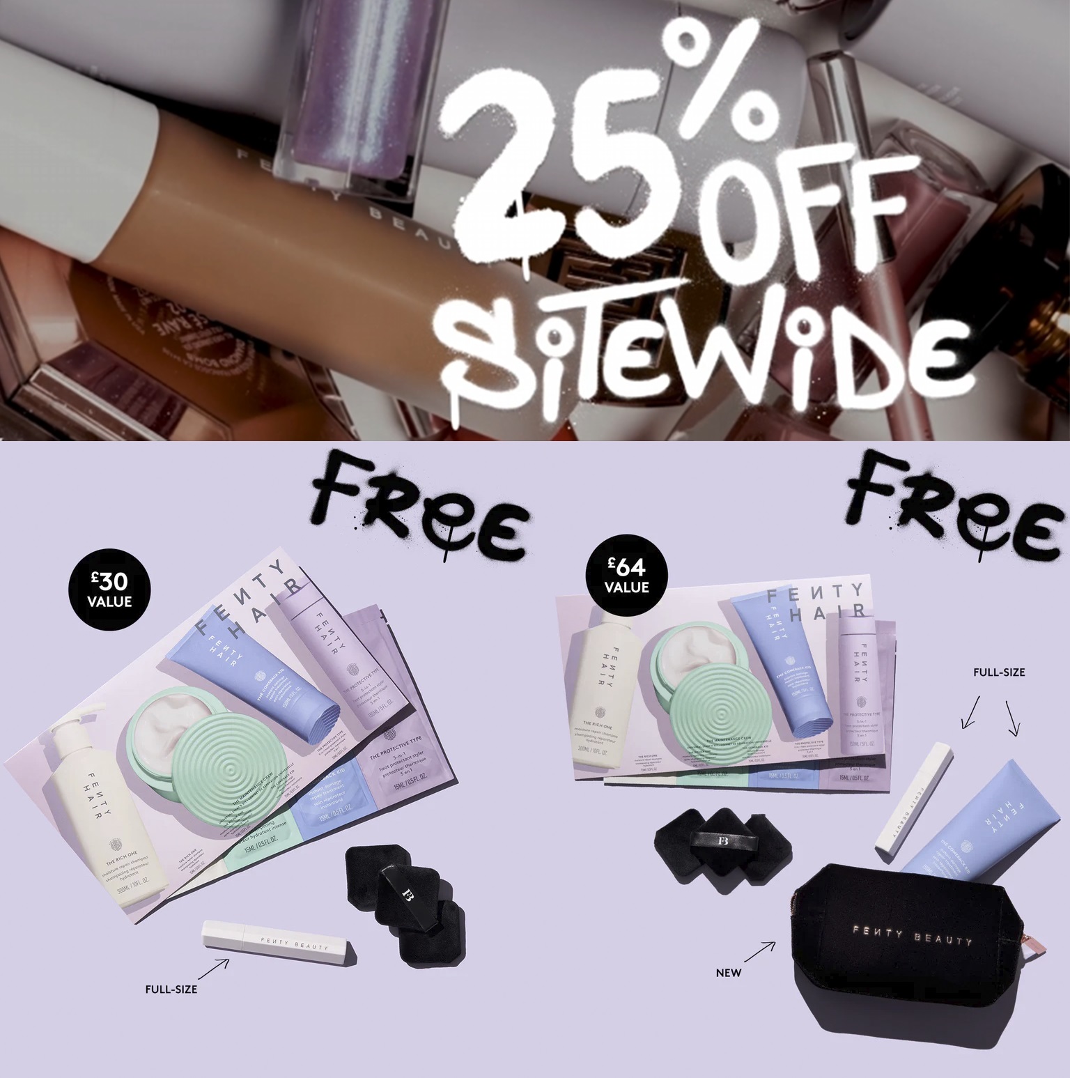 25% off sitewide at Fenty Beauty