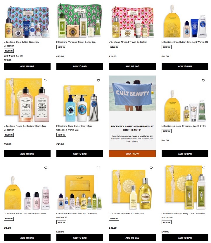 L'Occitane Christmas 2025 Collection at Cult Beauty