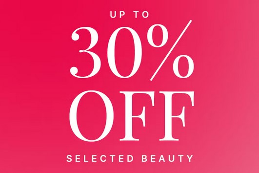 Up to 30% off sale at Lookfantastic