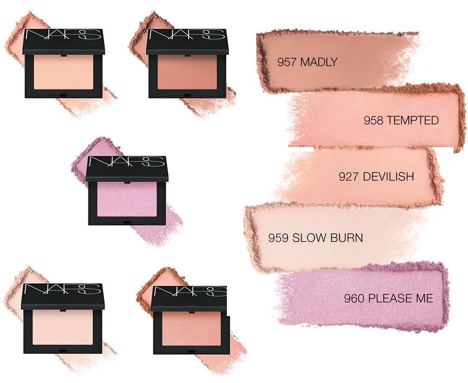 5 new shades of the NARS Powder Blush