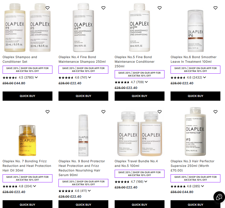 20% off Olaplex at Lookfantastic 20% off Olaplex at Lookfantastic