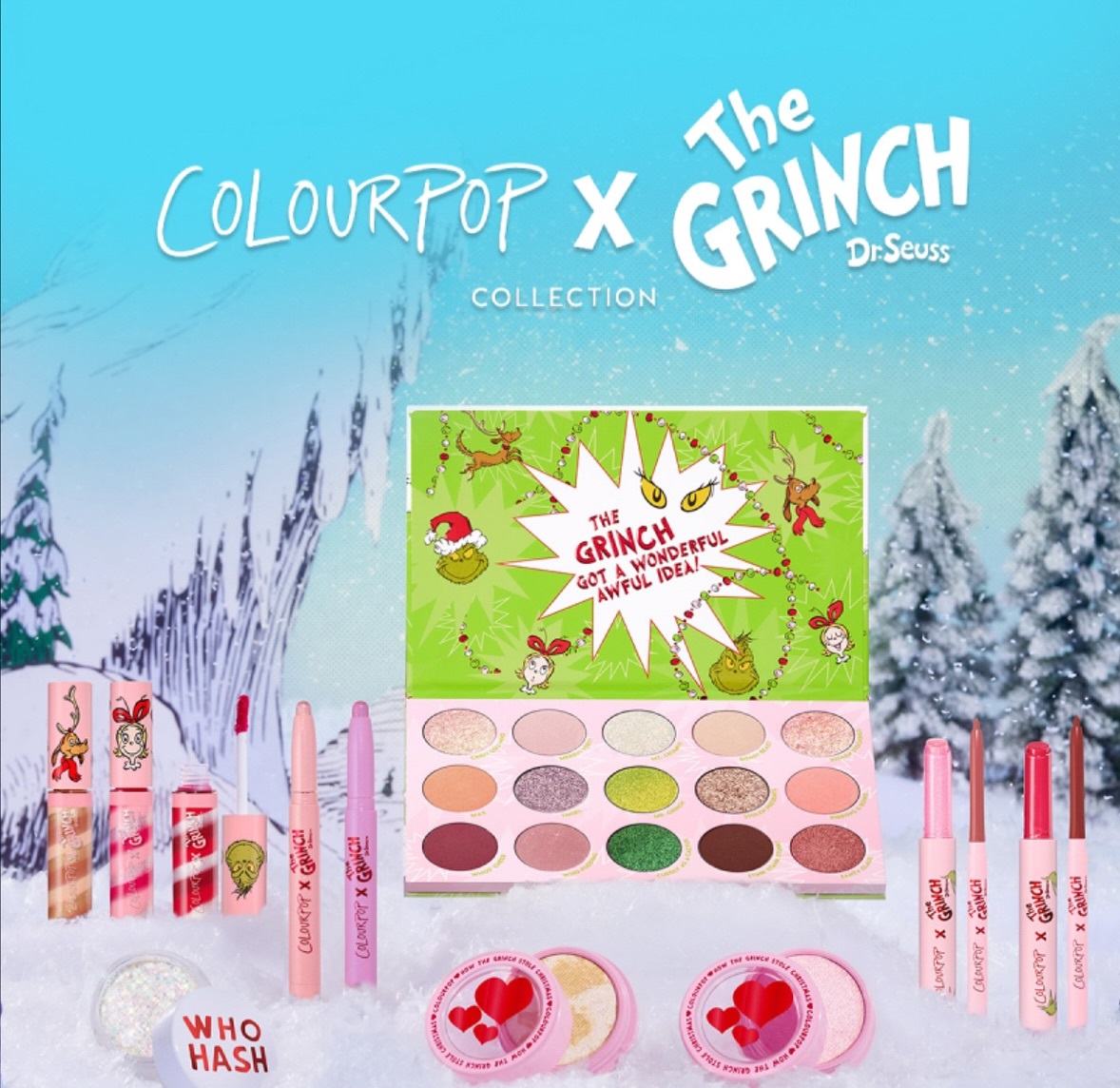 ColourPop x The Grinch Collection