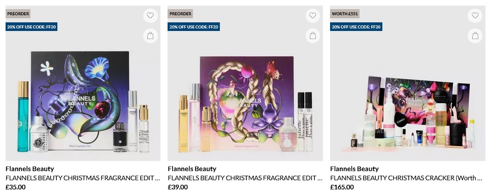 20% off Flannels Beauty Cracker & Fragrance Edits 20% off Flannels Beauty Cracker & Fragrance Edits