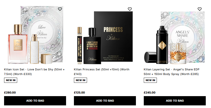 Kilian Holiday 2025 Gift Sets