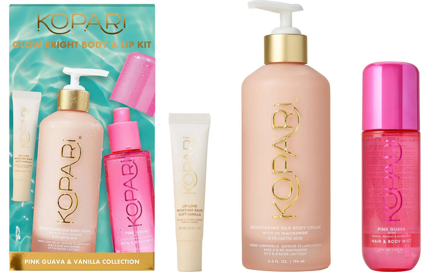 Kopari Glow Bright Body & Lip Kit Kopari Glow Bright Body & Lip Kit