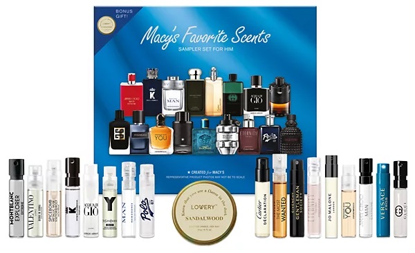Macy's 18-Pc. Favorite Scents Sampler Set For Him Eau De Parfum Fragrance Kit