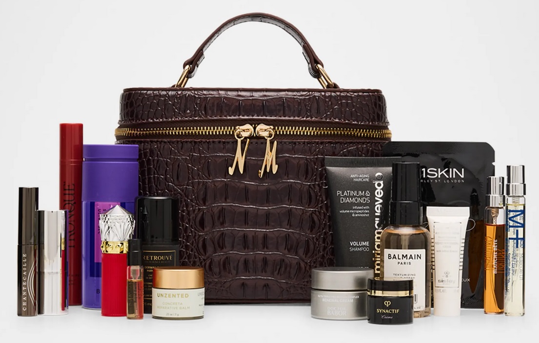 Neiman Marcus 2025 Holiday Beauty Bag with Deluxe Samples