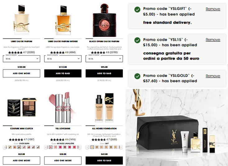 Offers at YSL Beauty