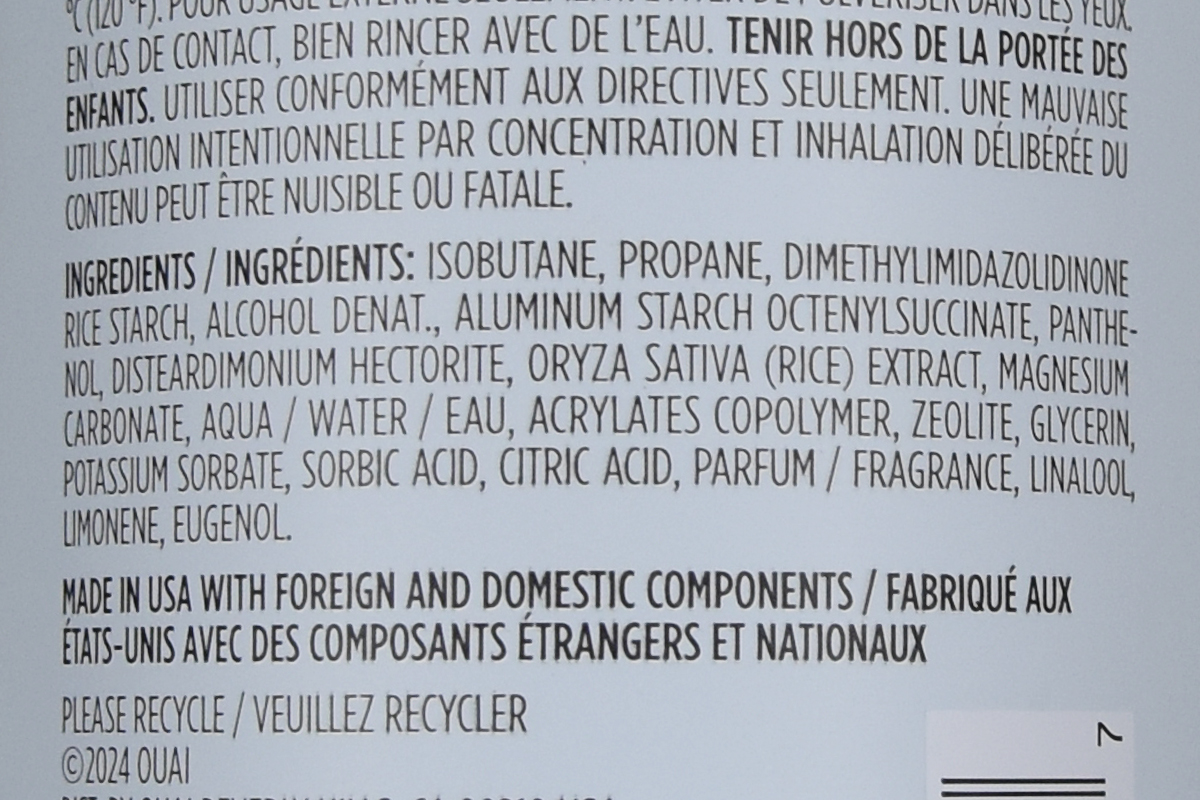 OUAI Super Dry Shampoo Cape Town