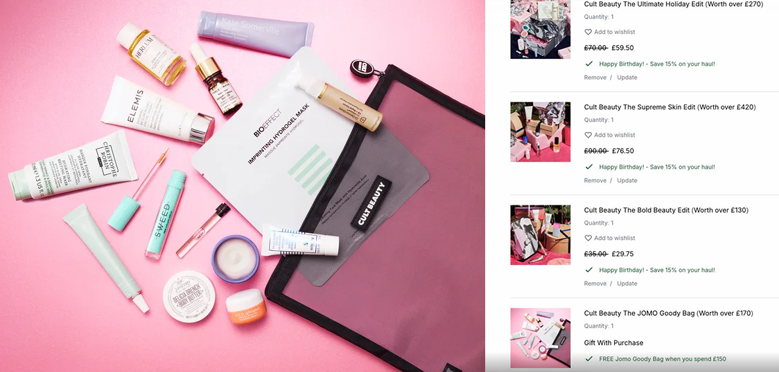 Cult Beauty Jomo Goody Bag 2025