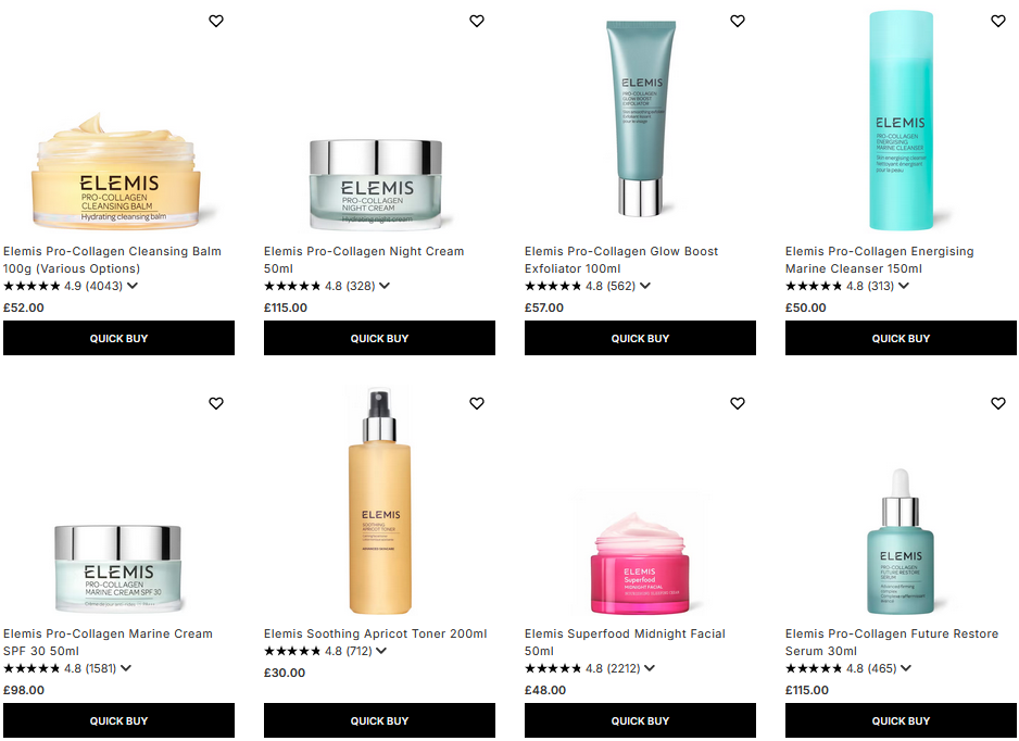 25% off Elemis at Lookfantastic