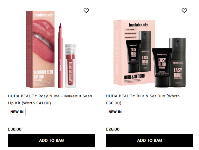 Huda Beauty Holiday Sets Huda Beauty Holiday Sets