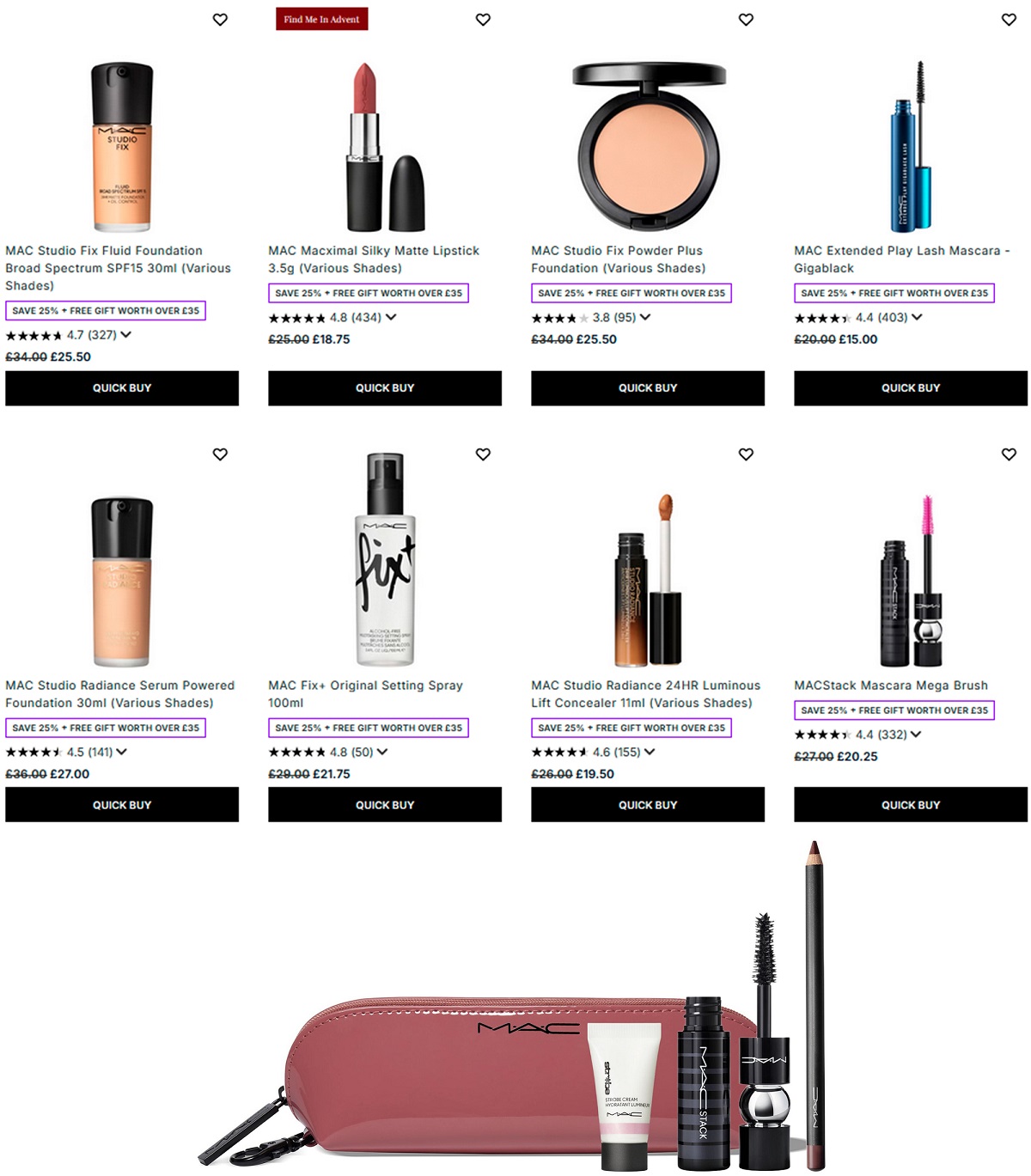 25% off MAC at Lookfantastic