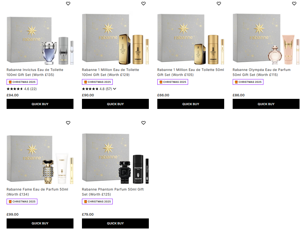 Rabanne Holiday Gift Sets