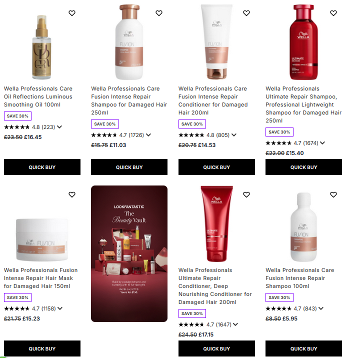 30% off Wella at Lookfantastic 30% off Wella at Lookfantastic