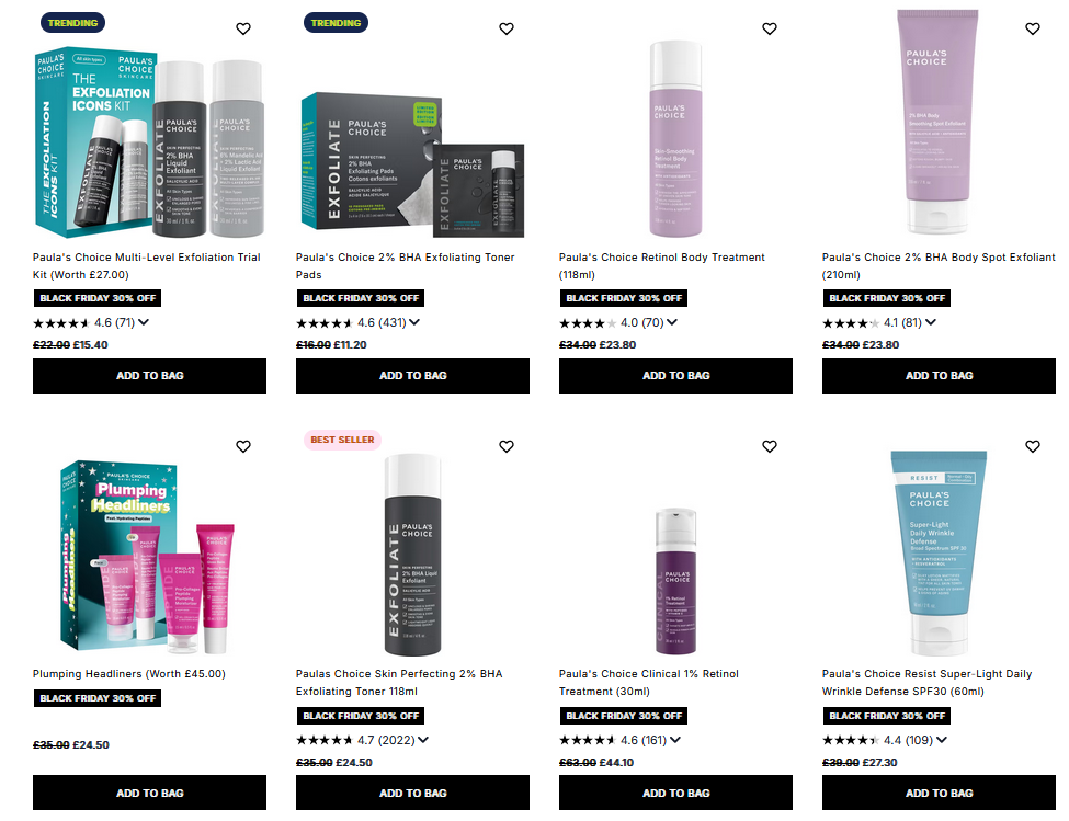 30% off Paula’s Choice at Cult Beauty 30% off Paula’s Choice at Cult Beauty