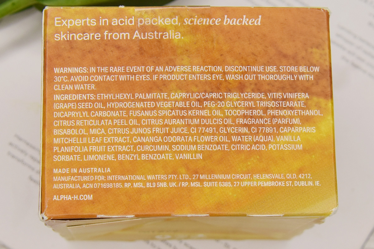 Alpha-H Melting Moment Cleansing Balm Orange Creme Brulee