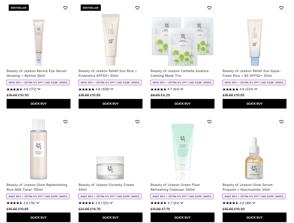 30% off Beauty of Joseon at Lookfantastic 30% off Beauty of Joseon at Lookfantastic