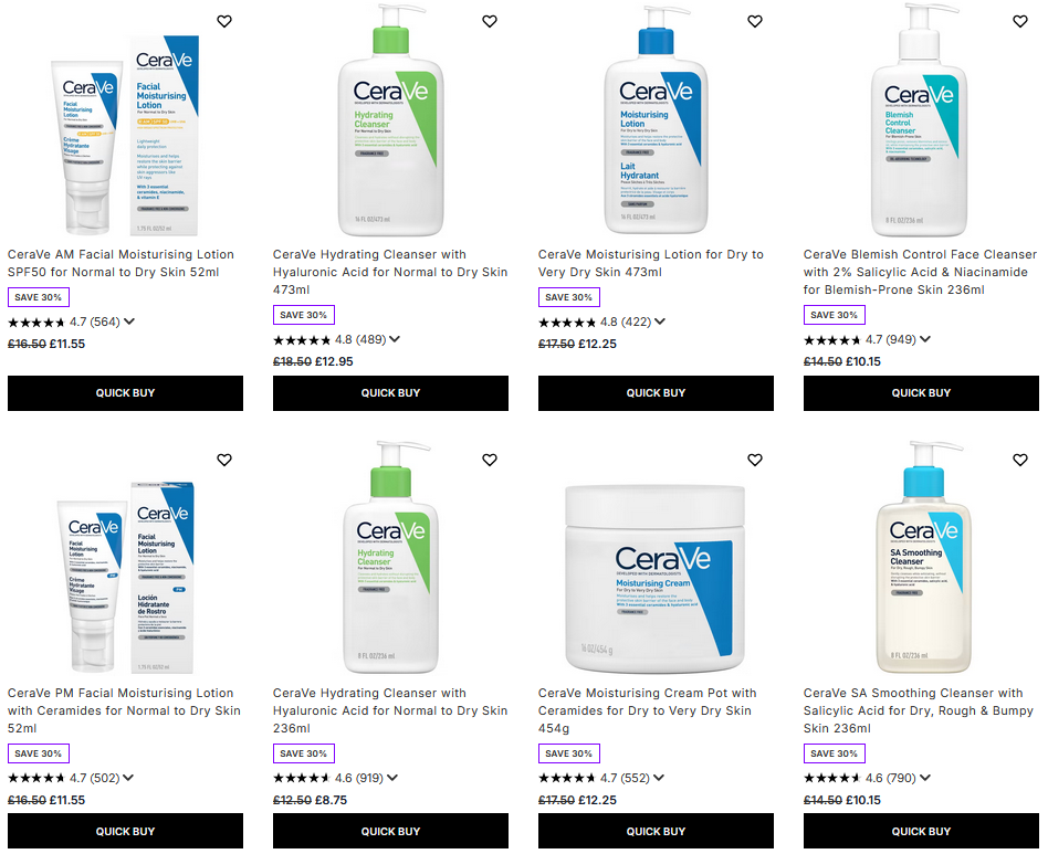 30% off Cerave at Lookfantastic 30% off Cerave at Lookfantastic