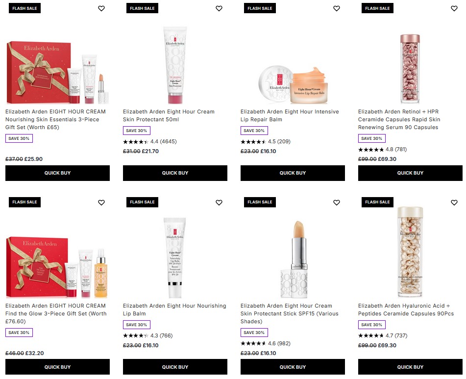 30% off Elizabeth Arden at Lookfantastic 30% off Elizabeth Arden at Lookfantastic