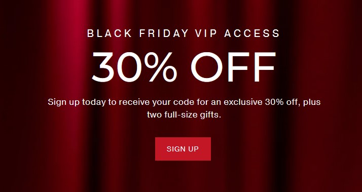 Black Friday at Elizabeth Arden