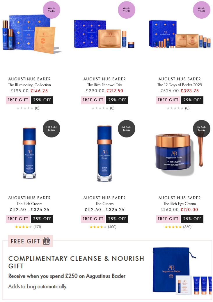 25% off Augustinus Bader at Space NK 25% off Augustinus Bader at Space NK