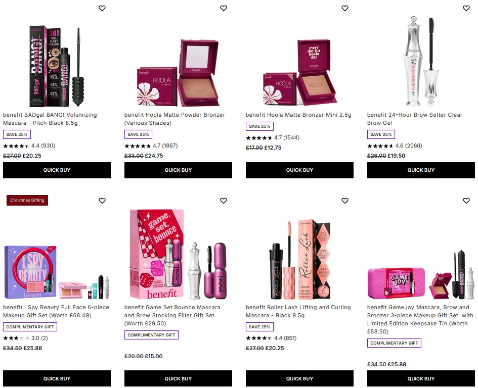 25% off Benefit at Lookfantastic 25% off Benefit at Lookfantastic