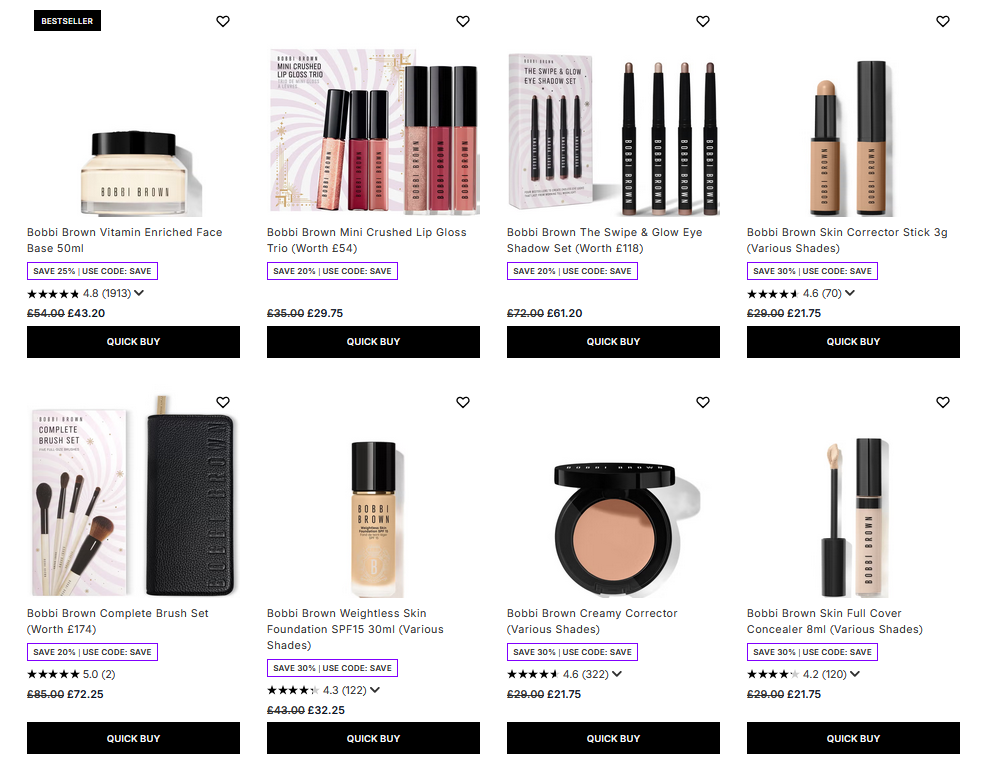 Up to 30% off Bobbi Brown at Lookfantastic Up to 30% off Bobbi Brown at Lookfantastic