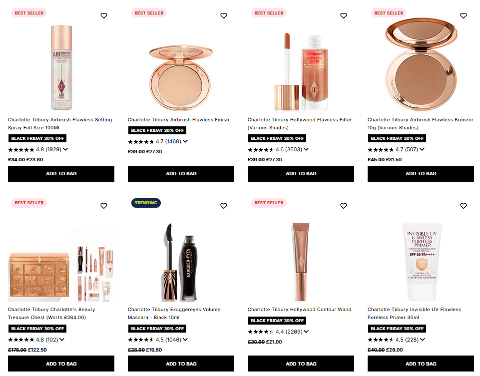 30% off Charlotte Tilbury at Cult Beauty 30% off Charlotte Tilbury at Cult Beauty