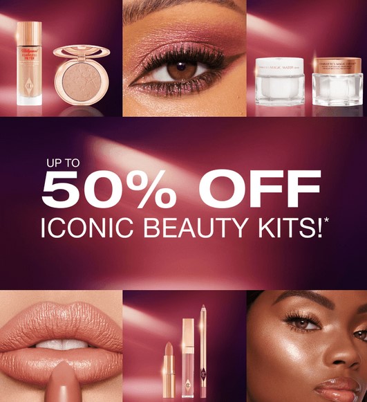Up to 50% off Black Friday sale at Charlotte Tilbury
