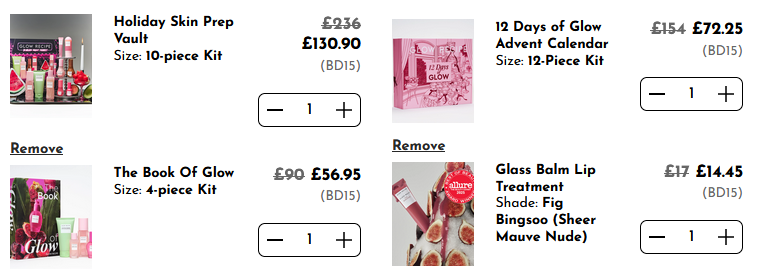 15% off sitewide at Glow Recip