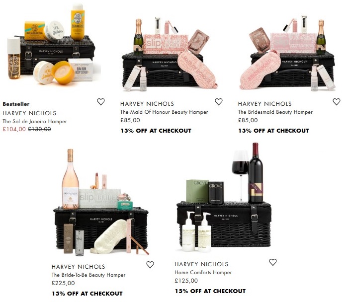 15% off Harvey Nichols Beauty Hampers