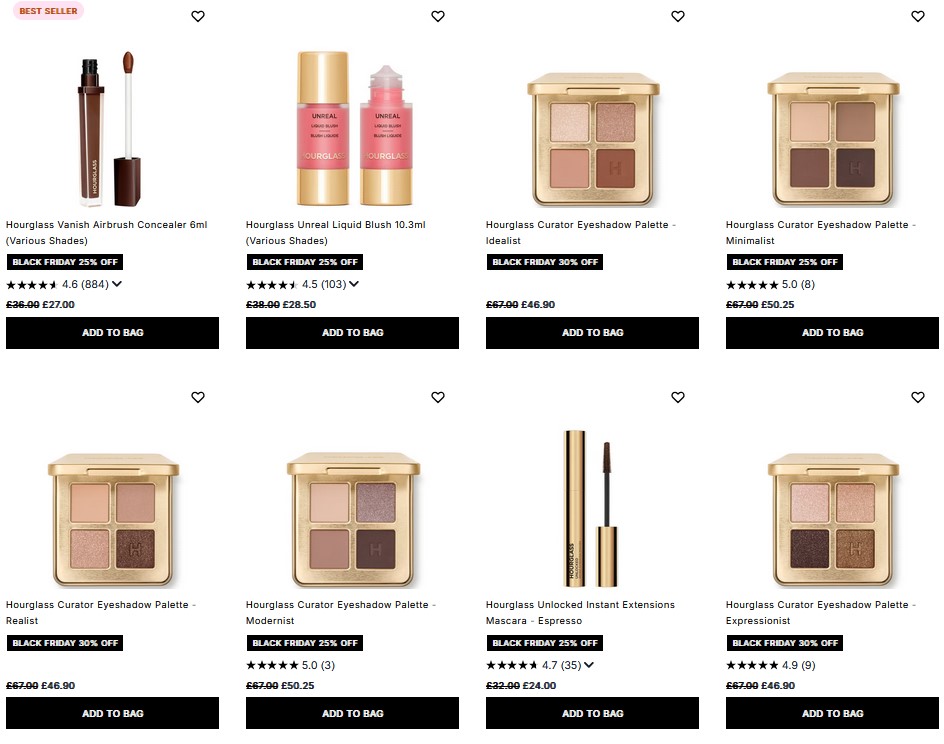 Up to 30% off Hourglass Up to 30% off Hourglass