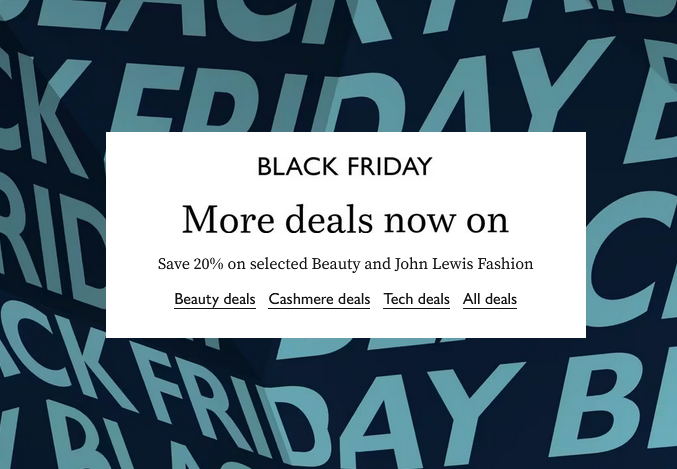 Black Friday sale at John Lewis