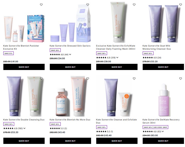 Up to 50% off Kate Somerville at Lookfantastic