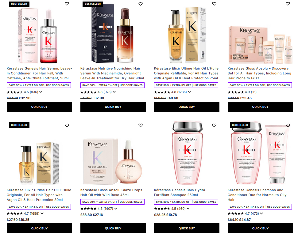 30% off Kérastase at Lookfantastic 30% off Kérastase at Lookfantastic