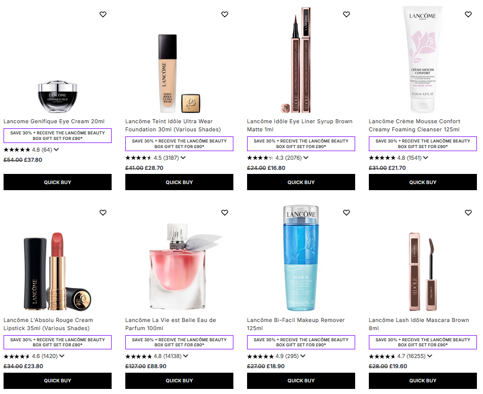 30% off Lancôme at Lookfantastic 30% off Lancôme at Lookfantastic