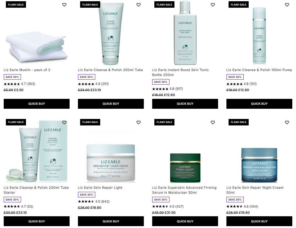 30% off Liz Earle at Lookfantastic 30% off Liz Earle at Lookfantastic