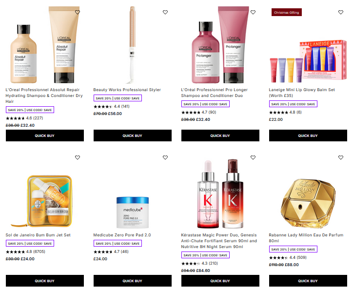 20% off selected at Lookfantastic 20% off selected at Lookfantastic