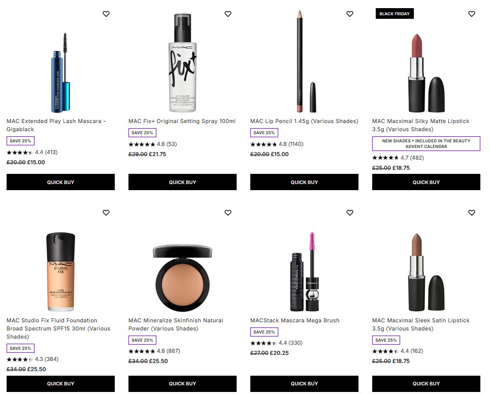 25% off MAC at Lookfantastic 25% off MAC at Lookfantastic