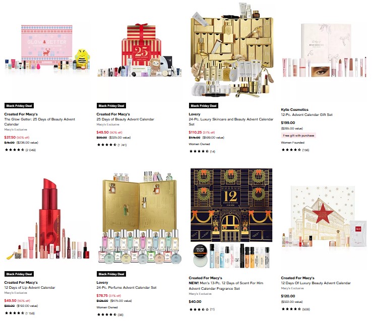 Up to 50% off Beauty Advent Calendars at Macy's