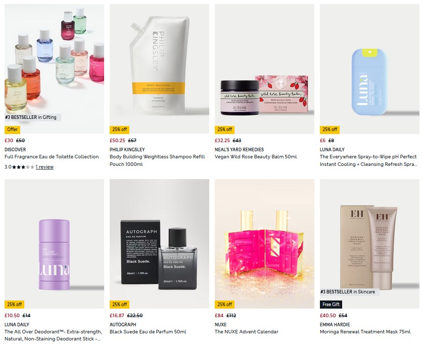 25% off Beauty at Marks and Spencer 25% off Beauty at Marks and Spencer
