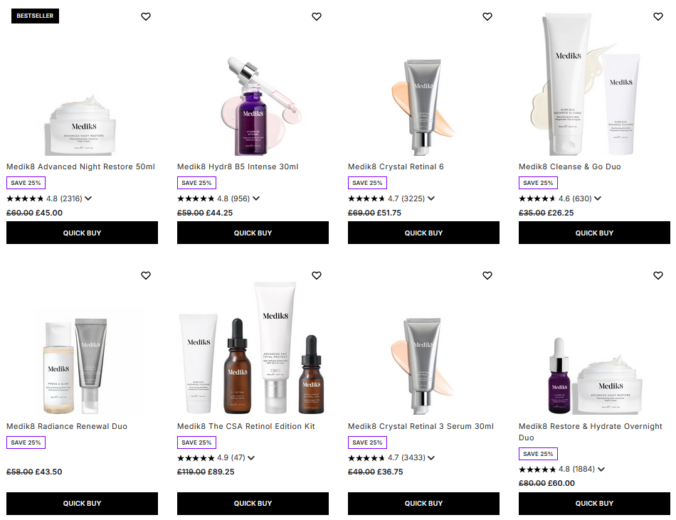 25% off Medik8 at Lookfantastic 25% off Medik8 at Lookfantastic