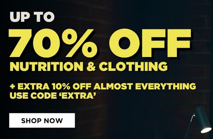 Up to 70% off Nutrition & Clothing at Myprotein